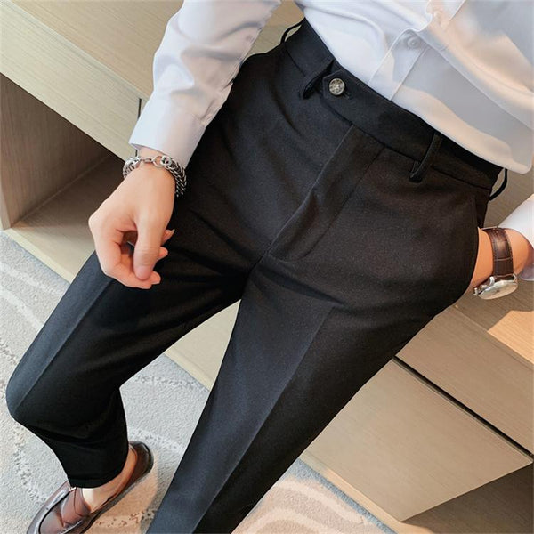Buy online Black Solid Formal Trouser from Bottom Wear for Men by Ennoble  for ₹900 at 70% off | 2024 Limeroad.com